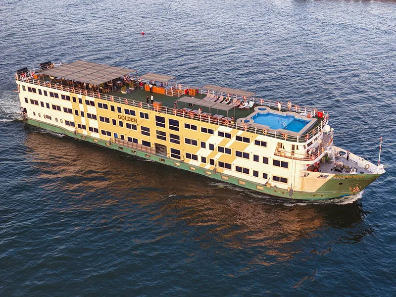Exterior view of the Golden Boat Nile Cruise Nile cruise ship